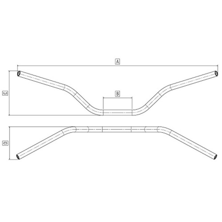 DOMINO kierownica aluminiowa alberto barozzi 22MM z poprzeczką