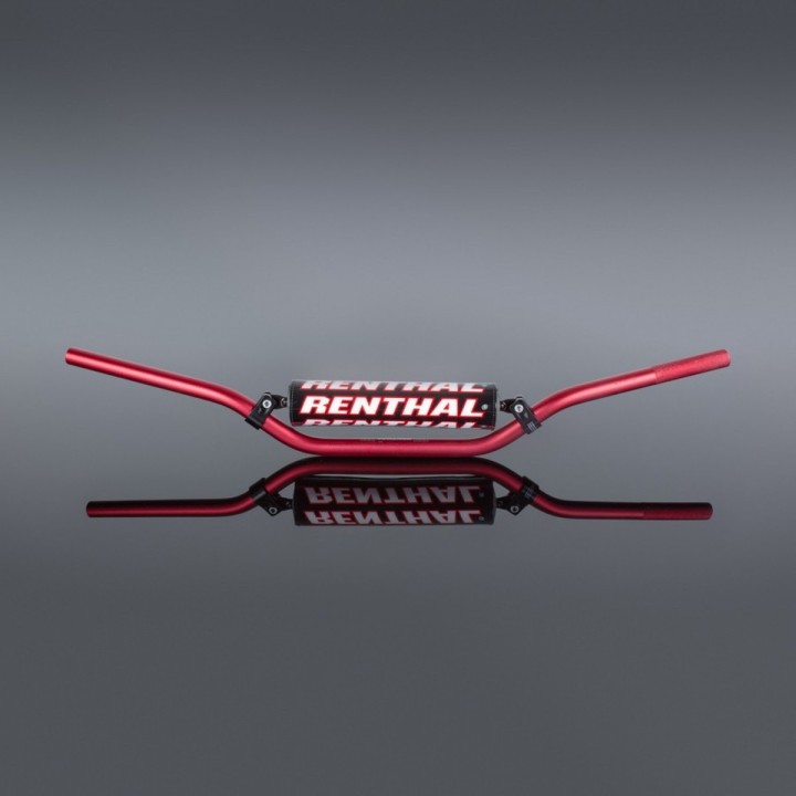 RENTHAL kierownica 7/8 cala (22MM) MX handlebar red cr high/ricky johnson padded
