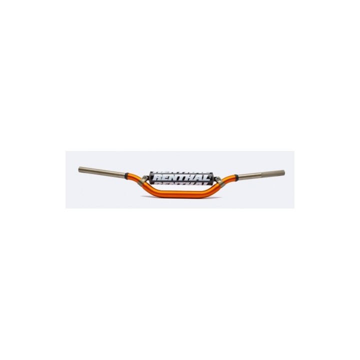 RENTHAL kierownica 7/8 cala (22MM) MX mini handlebar orange kawasaki kx 65 02-16 padded