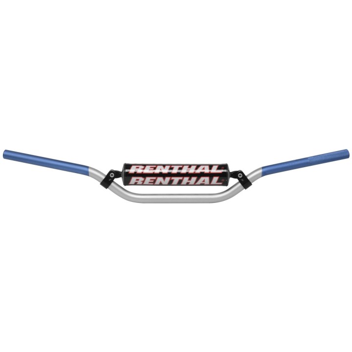 RENTHAL kierownica 7/8 cala (22MM) MX handlebar silver/blue rc padded