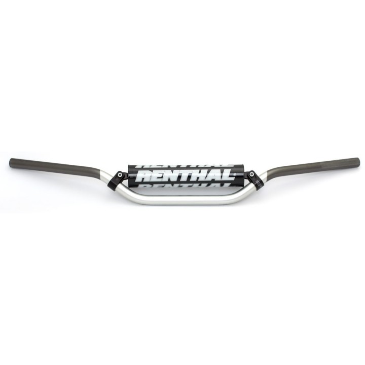 RENTHAL kierownica 7/8 cala (22MM) MX handlebar silver/grey villopoto / stewart padded