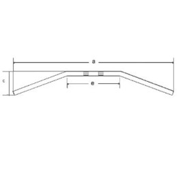 TRW zf kierownica stalowa 22MM dragbar medium