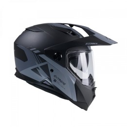 KENNY RACING KASK DUAL ADVENTURE MODEL EXTREME GRAPHIC BLACK/GREY MATT - 60 CM )