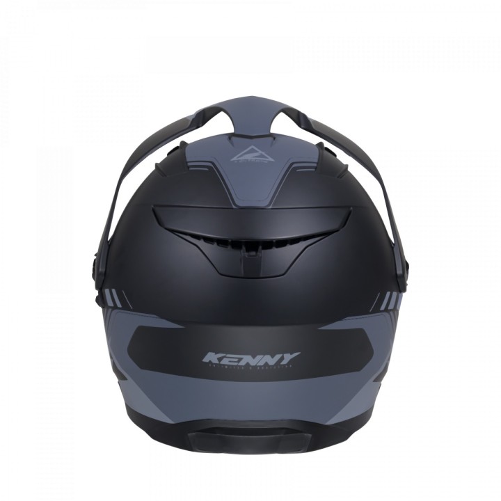 KENNY RACING KASK DUAL ADVENTURE MODEL EXTREME GRAPHIC BLACK/GREY MATT - 64 CM )