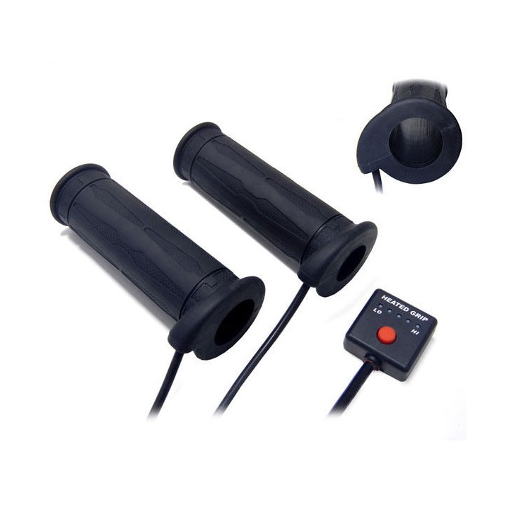 Kierownice i osprzęt KOSO manetki podgrzewane ze sterownikiem atv/skuter śnieżny (22MM 7/8) długość 130MM (HG-07 struktura) 5 p…