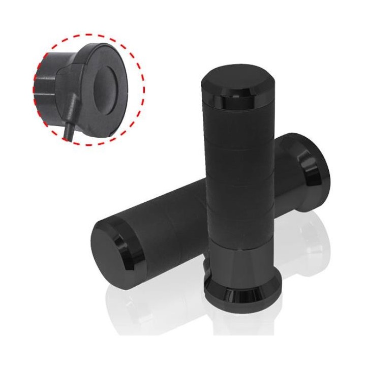 Kierownice i osprzęt KOSO manetki podgrzewane ze sterownikiem (22MM/25MM 7/8-1`) długość - 120MM sterownik LCD - 5 poziomów grz…