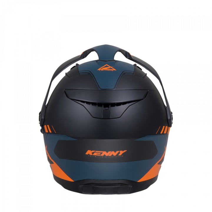 KENNY RACING KASK DUAL ADVENTURE MODEL EXTREME GRAPHIC ORANGE/PETROL MATT - 64 CM)