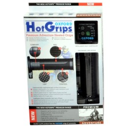 OXFORD manetki podgrzewane premium adventure do motocykla z panelem sterującym V8 do kierownicy 22MM długość 122-132MM (el)