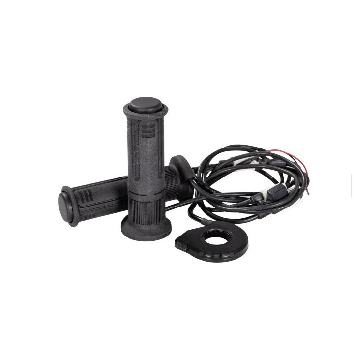 Kierownice i osprzęt KOSO manetki podgrzewane ze sterownikiem 22MM/25MM `7/8-1` długość - 120MM 5 poziomów grzania (el)