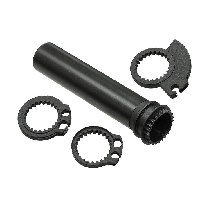 Kierownice i osprzęt PSYCHIC rolgaz plastikowy z 3 adapterami aprilia, bmw, buell, ducati, honda, kawasaki, ktm, suzuki, triump…