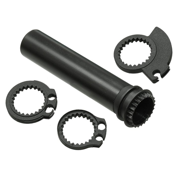 Kierownice i osprzęt PSYCHIC rolgaz plastikowy z 3 adapterami aprilia, bmw, buell, ducati, honda, kawasaki, ktm, suzuki, triump…