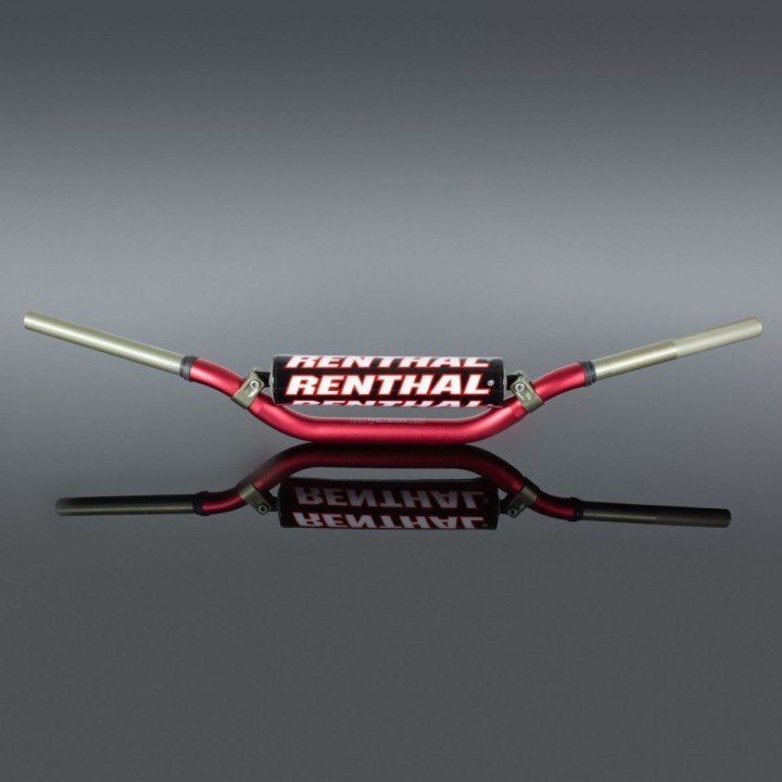 RENTHAL kierownica 1,1/8 cala (28,6MM) MX twinwall 996 handlebar red villopoto / stewart padded