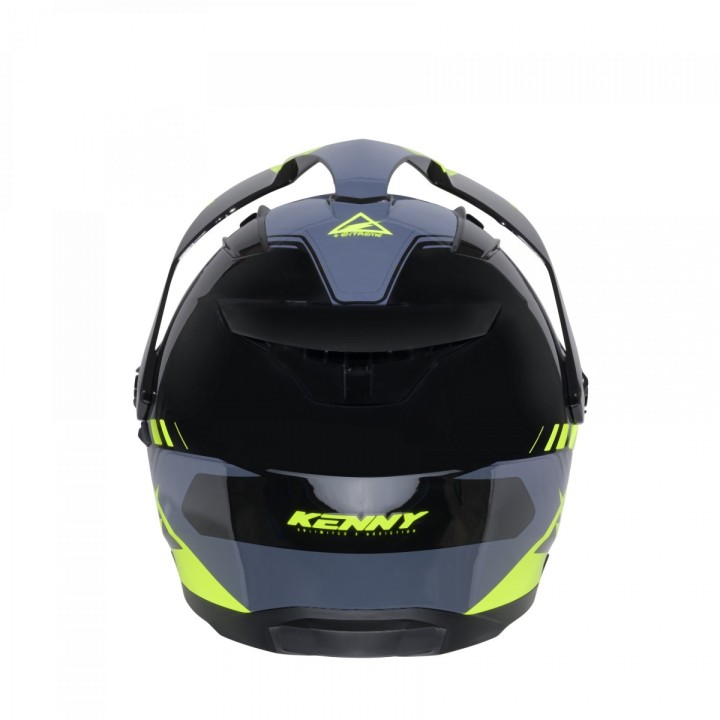 KENNY RACING KASK DUAL ADVENTURE MODEL EXTREME GRAPHIC NEON YELLOW - 56 CM)