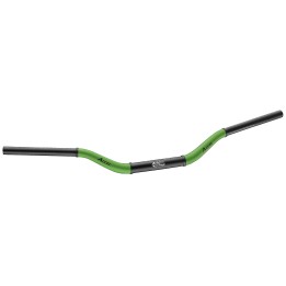 ACCEL kierownica aluminiowa 28,6 mm taper MX wzór honda cr wysoka (7075-T6) ergal dwukolorowa zielony+czarny (szer. 790MM, wys.…