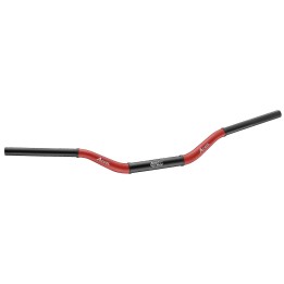 ACCEL kierownica aluminiowa 28,6 mm taper MX wzór honda cr wysoka (7075-T6) ergal dwukolorowa czerwony+czarny (szer. 790MM, wys…