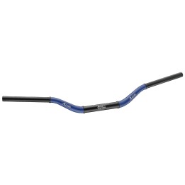 ACCEL kierownica aluminiowa 28,6 mm taper MX wzór yamaha yz wysoka (7075-T6) ergal dwukolorowa niebieski+czarny (szer. 803MM, w…