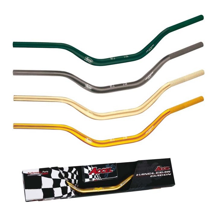 ACCEL kierownica aluminiowa 28,6 mm taper MX wzór yamaha yz wysoka (7075-T6) ergal
