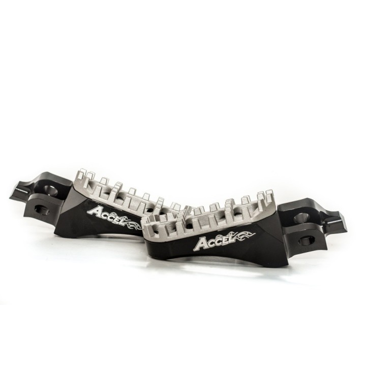 Kierownice i osprzęt ACCEL podnóżki kawasaki KXF250 '05-'17, KXF450 '07-'17, aluminium T7075,
