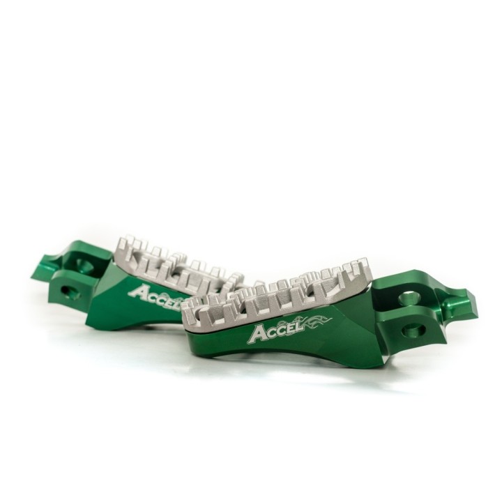 Kierownice i osprzęt ACCEL podnóżki kawasaki KXF250 '05-'17,KXF450 '07-'17, aluminium T7075,