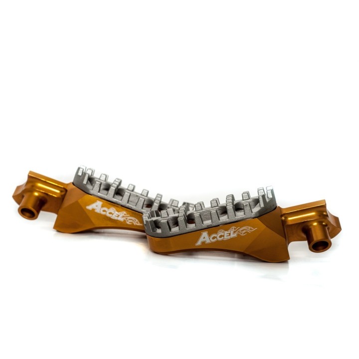 Kierownice i osprzęt ACCEL podnóżki suzuki RMZ250/450 '08-'17, aluminium T7075,