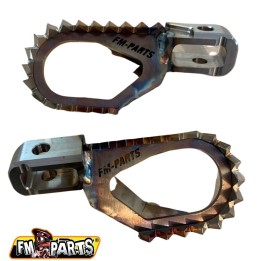 Kierownice i osprzęt FM-PARTS offset spodnóżki (komplet) stainless footpegs ktm / husqvarna / gas gas '17-'23