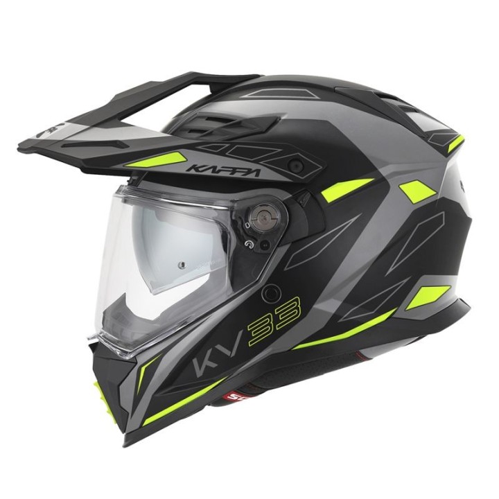 KAPPA KASK KV33 GRAPHIC WIZZARD ENDURO DUAL OFF ROAD Z SZYBĄ I BLENDĄ