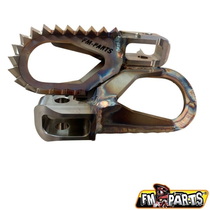 Kierownice i osprzęt FM-PARTS offset spodnóżki (komplet) stainless footpegs ktm / husqvarna / gas gas '24