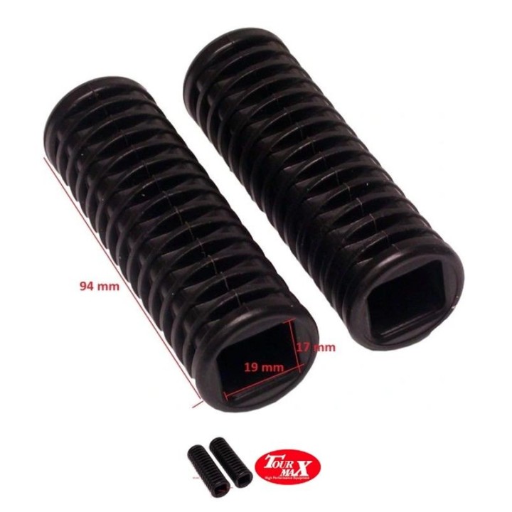 Kierownice i osprzęt TOURMAX gumy podnóżków pasażera honda vt 125/600/750, vtx 1300 (komplet 2 szt.) (made in japan)