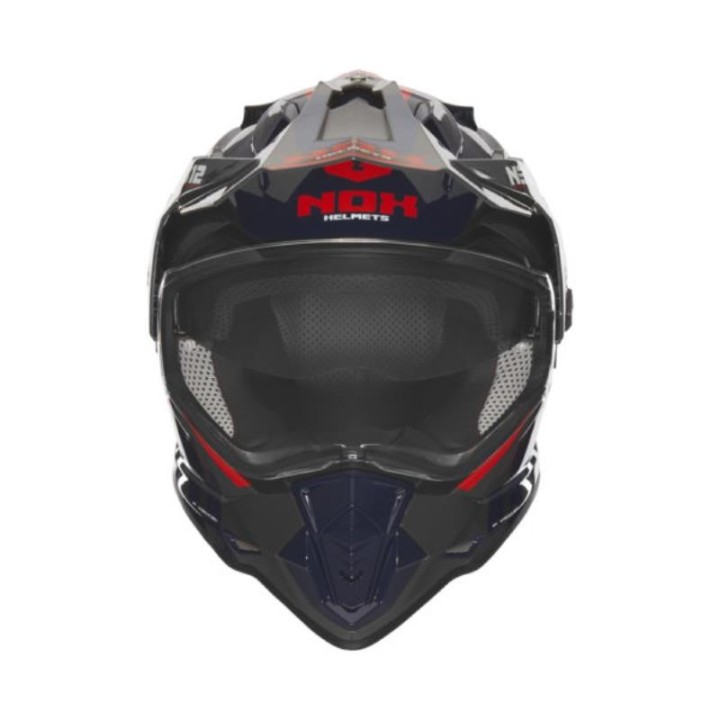 NOX PROMOCJA KASK OFFROAD / TRAIL DUOSPORT (DUAL) N312 VAPOR Z SZYBKĄ I BLENDĄ