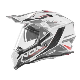 NOX PROMOCJA KASK OFFROAD / TRAIL DUOSPORT (DUAL) N312 TRACK Z SZYBKĄ I BLENDĄ