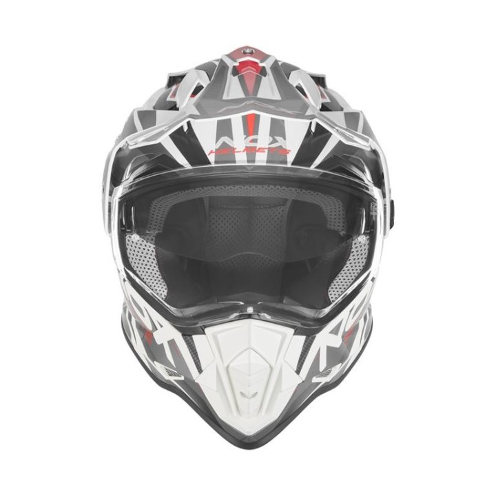 NOX PROMOCJA KASK OFFROAD / TRAIL DUOSPORT (DUAL) N312 TRACK Z SZYBKĄ I BLENDĄ