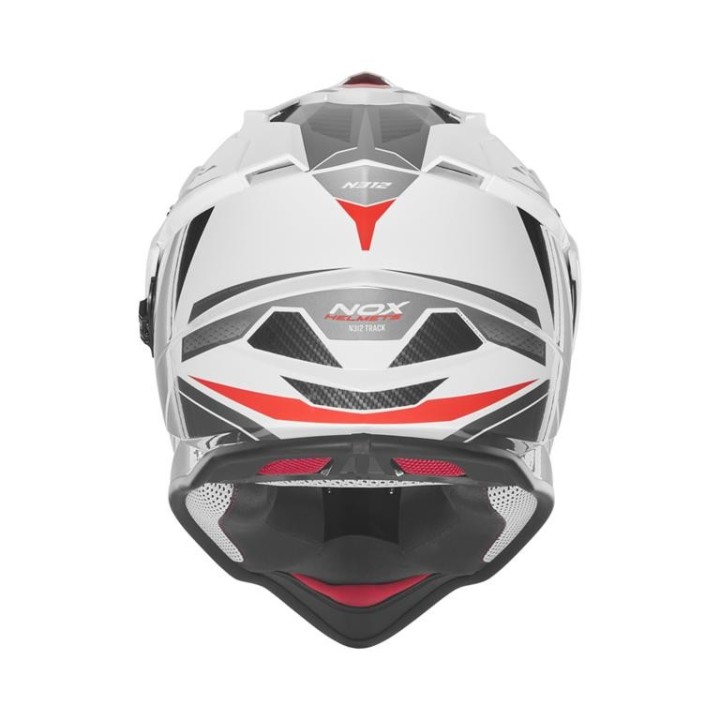 NOX PROMOCJA KASK OFFROAD / TRAIL DUOSPORT (DUAL) N312 TRACK Z SZYBKĄ I BLENDĄ
