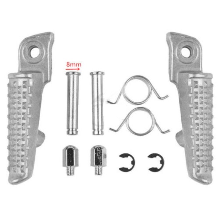 BIKETEC PARTS zestaw podnóżków (podnóżki) kierowcy kompletny z mocowaniami honda cbr 600RR '03-06, cbr 1000 rr '04-14, cbr 1000…