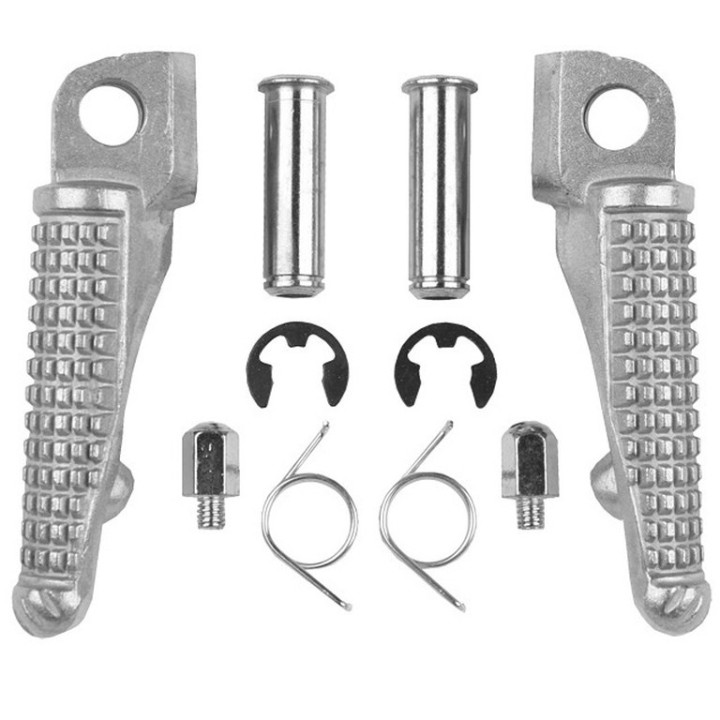 BIKETEC PARTS zestaw podnóżków (podnóżki) kierowcy kompletny z mocowaniami kawasaki ZX-6R '03-13, zx 636 '03-06, ZX-10R '04-13,…
