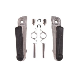 BIKETEC PARTS zestaw podnóżków (podnóżki) kierowcy kompletny z mocowaniami honda cbr 250 '86-94, nsr 250 '85-96, vfr 400 '87-92…