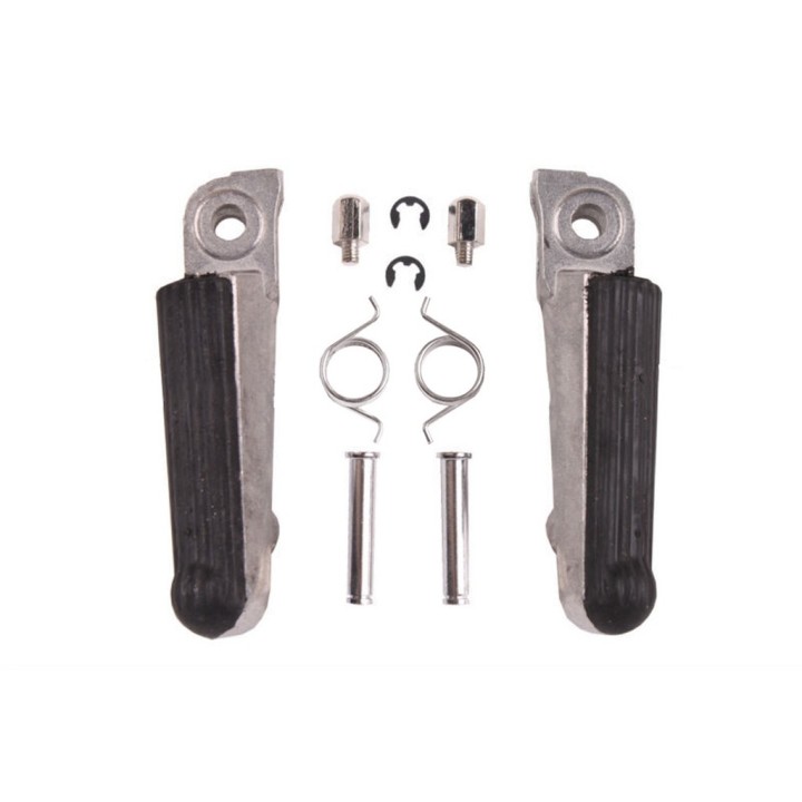 BIKETEC PARTS zestaw podnóżków (podnóżki) kierowcy kompletny z mocowaniami honda cbr 250 '86-94, nsr 250 '85-96, vfr 400 '87-92…