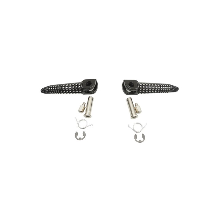 BIKETEC PARTS zestaw podnóżków (podnóżki) kierowcy kompletny z mocowaniami kawasaki ZX-6R/ZX-10R '03-13, ninja 650R '06-13, ER6…