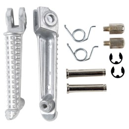 BIKETEC PARTS zestaw podnóżków (podnóżki) kierowcy kompletny z mocowaniami yamaha yzf R1 '98-11, yzf R6 '99-12