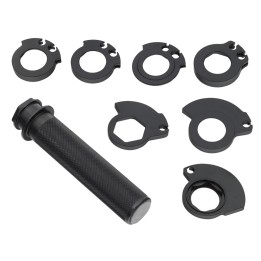 Kierownice i osprzęt PSYCHIC rolgaz aluminiowy z 7 adapterami honda cr 125/250 '89-07, crf 250R '04-20, rx '19-20, ktm sx/exc 2…