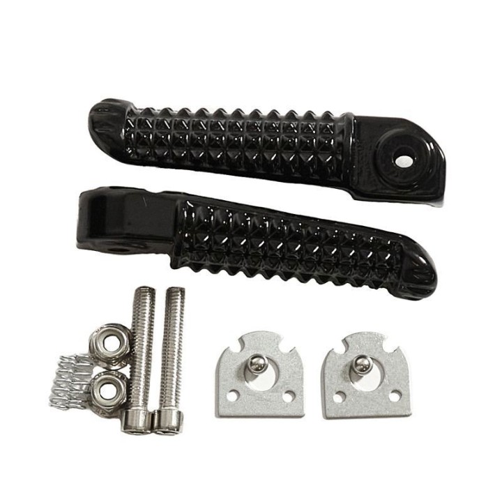 Kierownice i osprzęt BIKETEC PARTS zestaw podnóżków (podnóżki) pasażera kompletny z mocowaniami yamaha yzf R1 '02-11, yzf R6 '0…