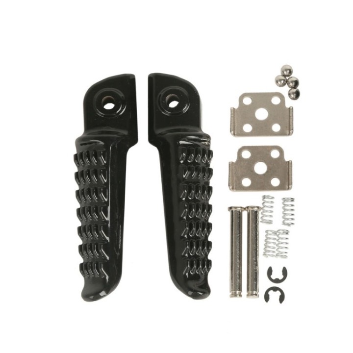 Kierownice i osprzęt BIKETEC PARTS zestaw podnóżków (podnóżki) pasażera kompletny z mocowaniami kawasaki ZX-6R ninja '98-13, zx…