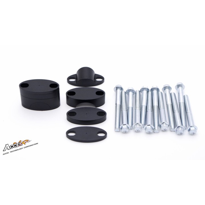 ACCEL mocowanie/podwyżki kierownicy (DÓŁ-28,6/GÓRA-28,6MM) (plasterki 18+5+10+6=39MM)