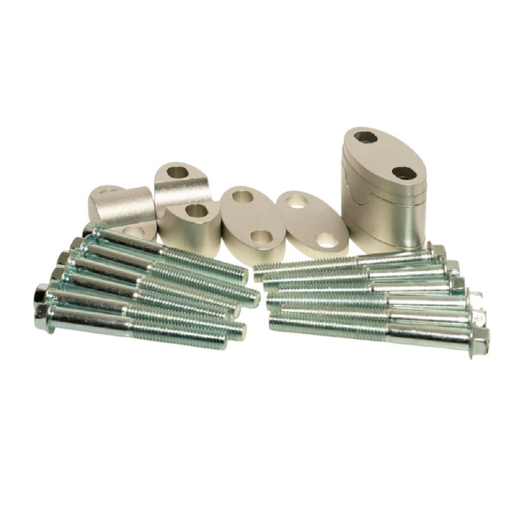 ACCEL mocowanie/podwyżki kierownicy (DÓŁ-22,2/GÓRA-22,2MM) (plasterki 18+5+10+6=39MM)