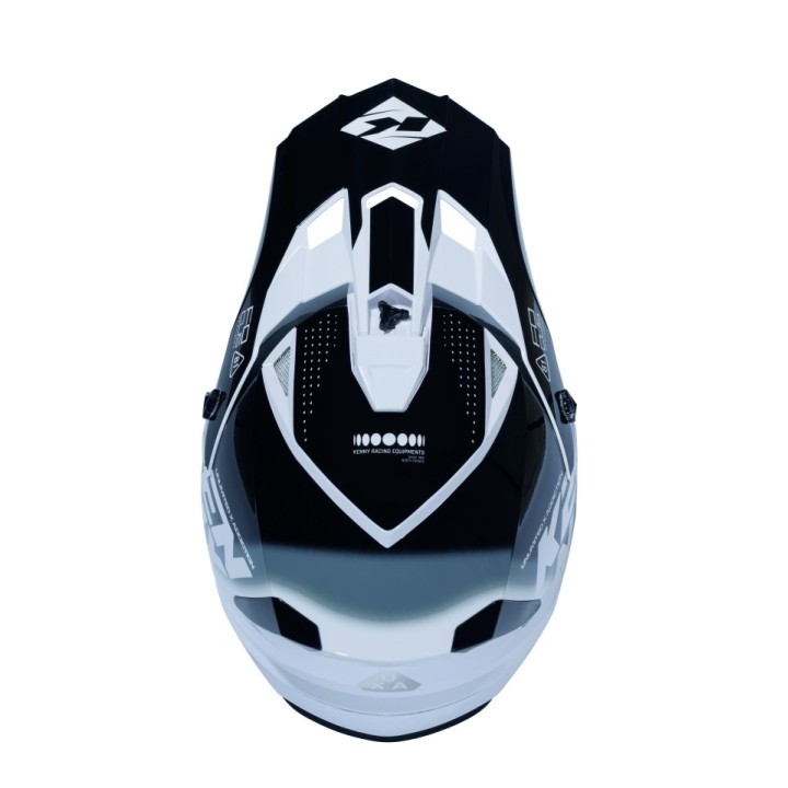 KENNY RACING CZĘŚCI ZAMIENNE DASZEK DO KASKU TRACK GRAPHIC FOCUS BLACK