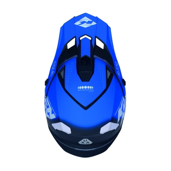 KENNY RACING CZĘŚCI ZAMIENNE DASZEK DO KASKU TRACK GRAPHIC FOCUS BLUE