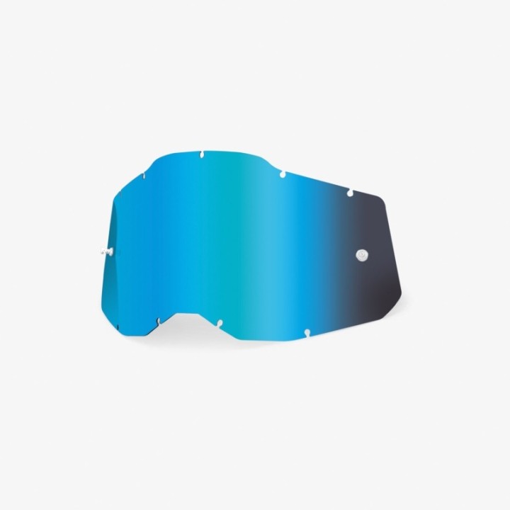 100 PROCENT RC2/AC2/ST2 REPLACEMENT LENS - MIRROR BLUE, SZYBA/SZYBKA DO GOGLI POJEDYNCZA RACECRAFT 2/ ACCURI 2/ STRATA 2
