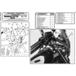 Nadwozie – pozostałe KAPPA mocowanie szyby yamaha xv 535 '89-'00 - - wycofany z oferty