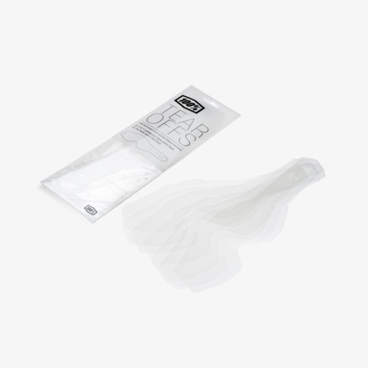 100 PROCENT RC2/AC2/ST2 STANDARD TEAR-OFFS 50PK - ZRYWKI / ZRZUTKI DO GOGLI RACECRAFT 2 / ACCURI 2 / STRATA 2 (50 SZTUK)