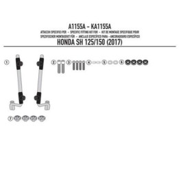 Nadwozie – pozostałe KAPPA mocowanie szyby 1117AK honda sh 125i-150i (17-19)