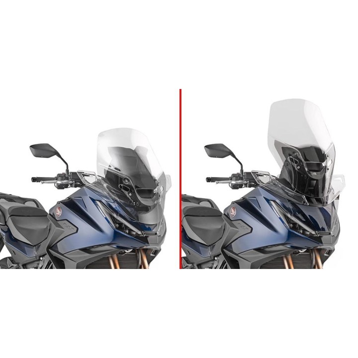 Nadwozie – pozostałe KAPPA szyba honda nt 1100 '25, 60 x 49 cm przezroczysta (11 cm wyższa od oryginalnej)